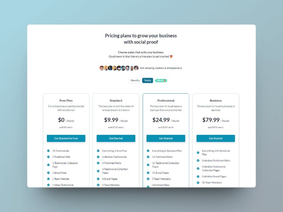 Famewall-Pricing-Page