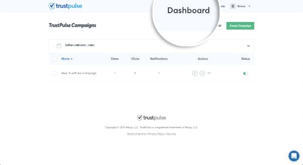 TrustPulse Dashboard