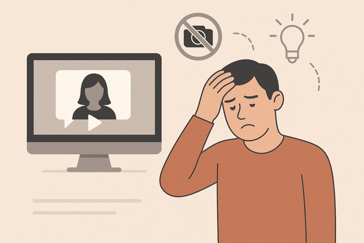Video testimonial frustration