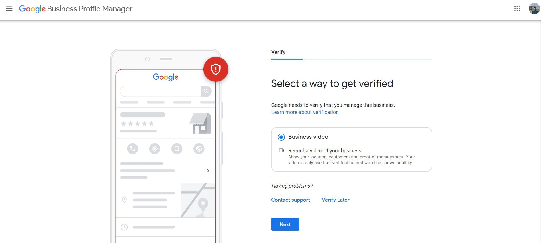 Verify your Google Business