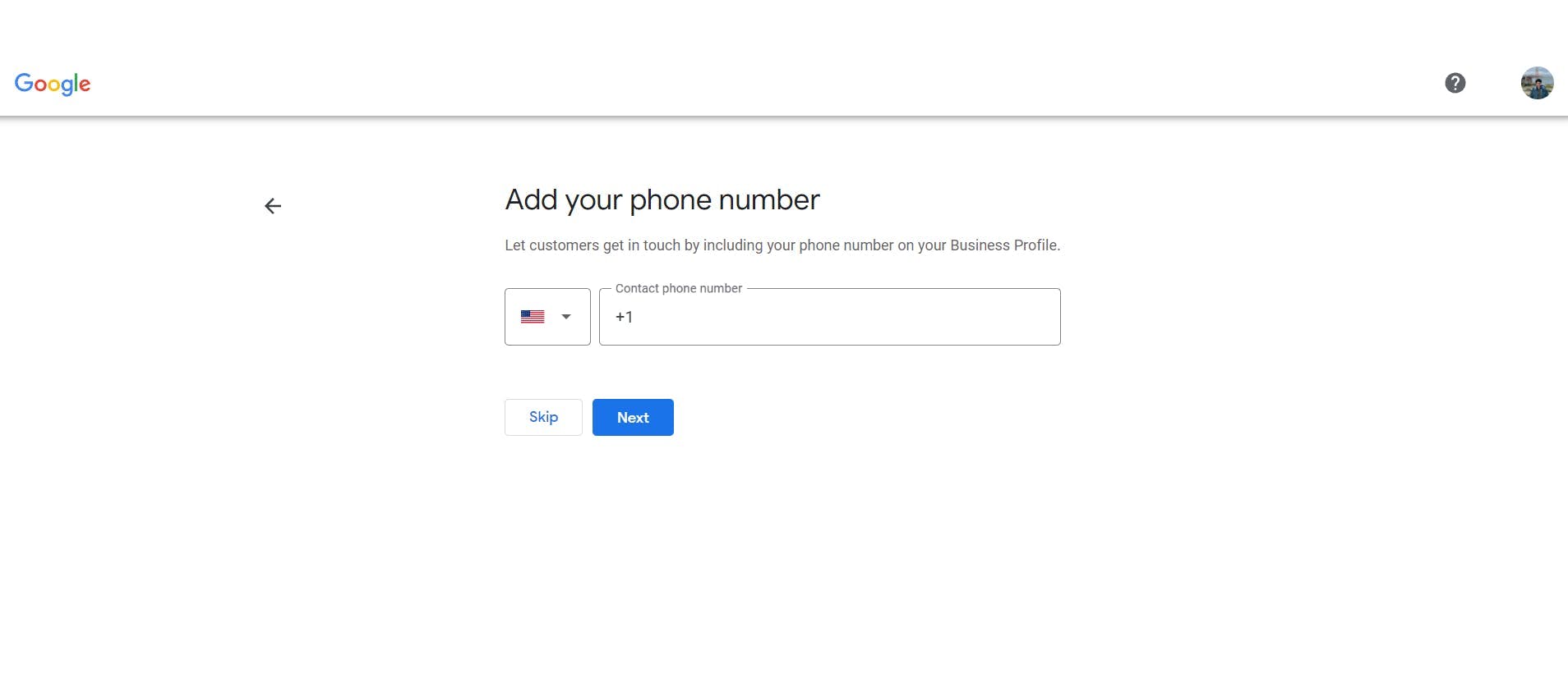 Add Phone number for your business