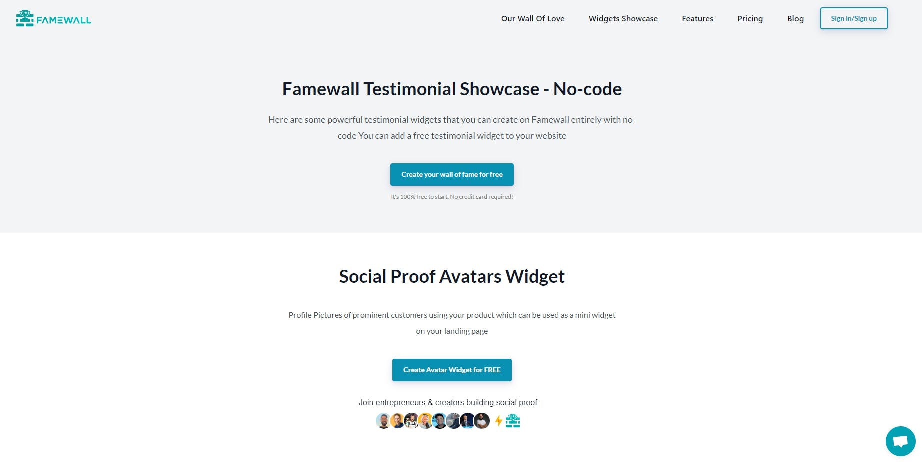 Famewall-Testimonial-Widget-Showcase