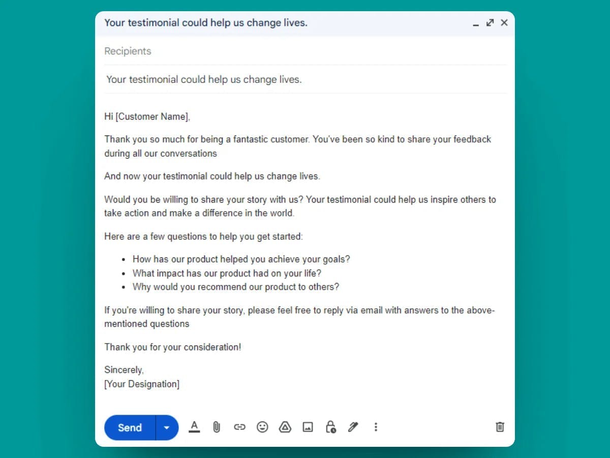 The Changemaker Email Template