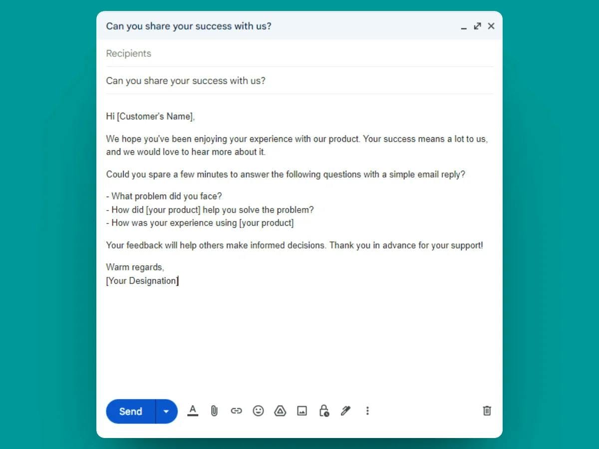 The Direct Ask Email Template