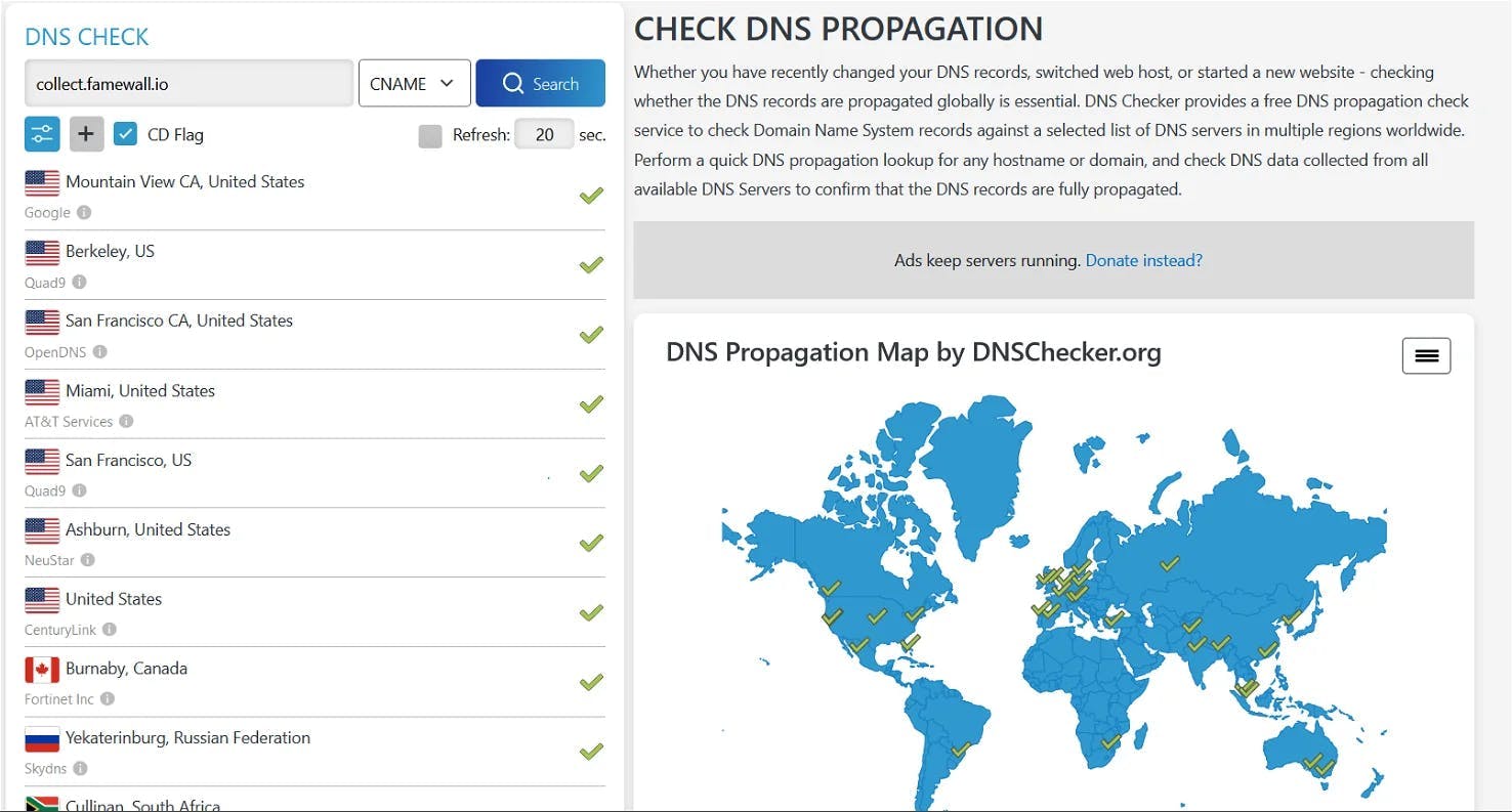 DNS Checker Propagation