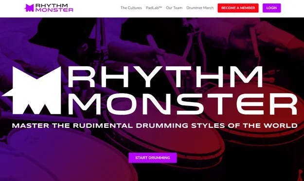Rhythm Monster Landing Page